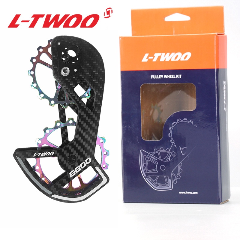 Premium Have LTWOO 105 R7000 R8000 5800 6800 Bicycle Ceramic Bearing Carbon fiber Pulley Wheel Set Rear Derailleurs G... - Image 5