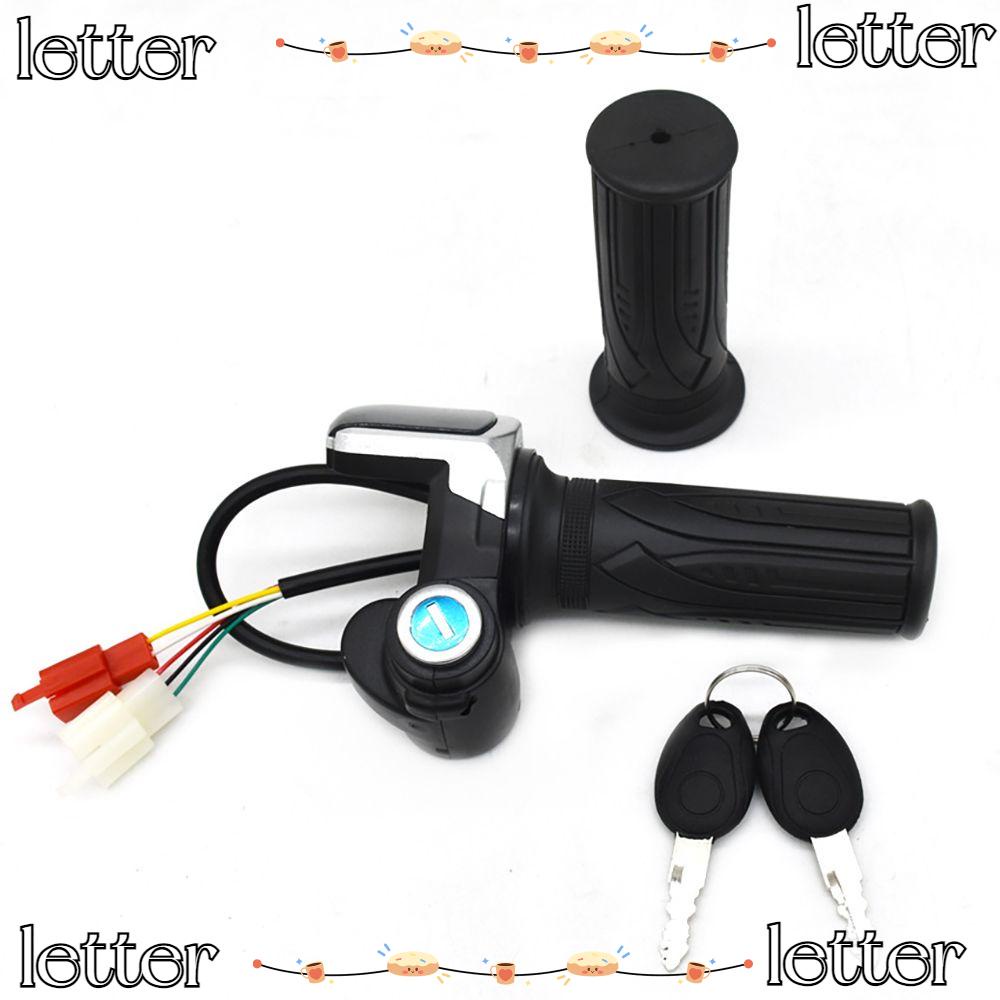 LETTER E-Bike Throttle Grip Universal Refitting Accessories Scooter Handle LCD Display