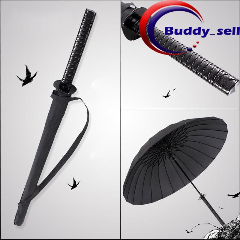 Long Handle Windproof Samurai Sword Umbrella Japanese Ninja-like Sun Rain