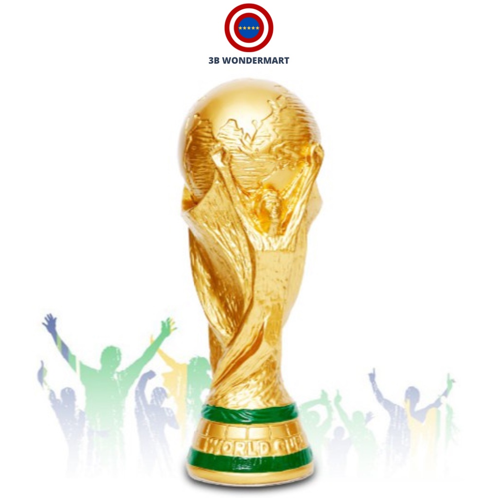 Home World Cup Football Trophy Replica Trophy Model Soccer Fan Souvenir Gift Living Hadiah Piala Bola Sepak