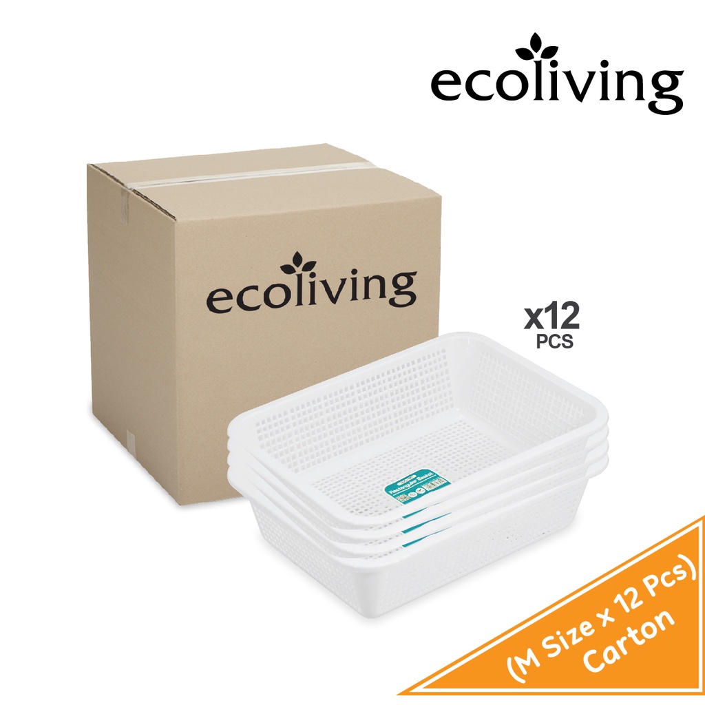 ECO LIVING Rect.Storage Basket (12Pcs/Ctn) ECO-109-12/ECO-110-12