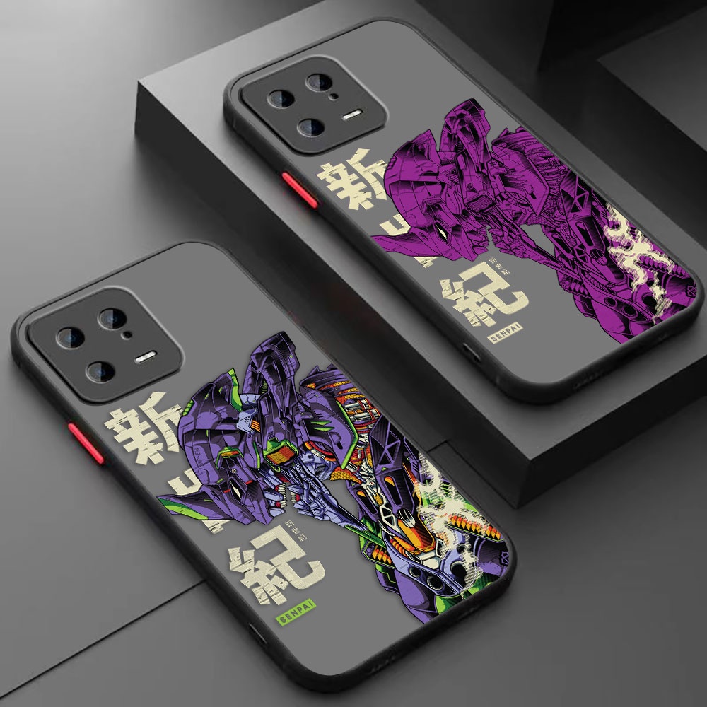 Japan Anime Neon Genesis Evangelion S ENPAI Matte Cell Phone Case For Xiaomi 13 12 12T 12X 11 11T 10 10T Pro Lite Ultra Poco F4 GT M3 M4 X4 Pro NFC GT 4G 5G