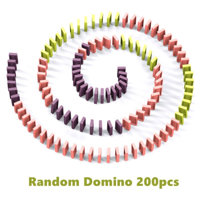 Quality Durable Automatic Laying Domino Brick Train Car Set Sound Light Kids Colorful Plastic Dominoes Blocks Game To... - Image 3