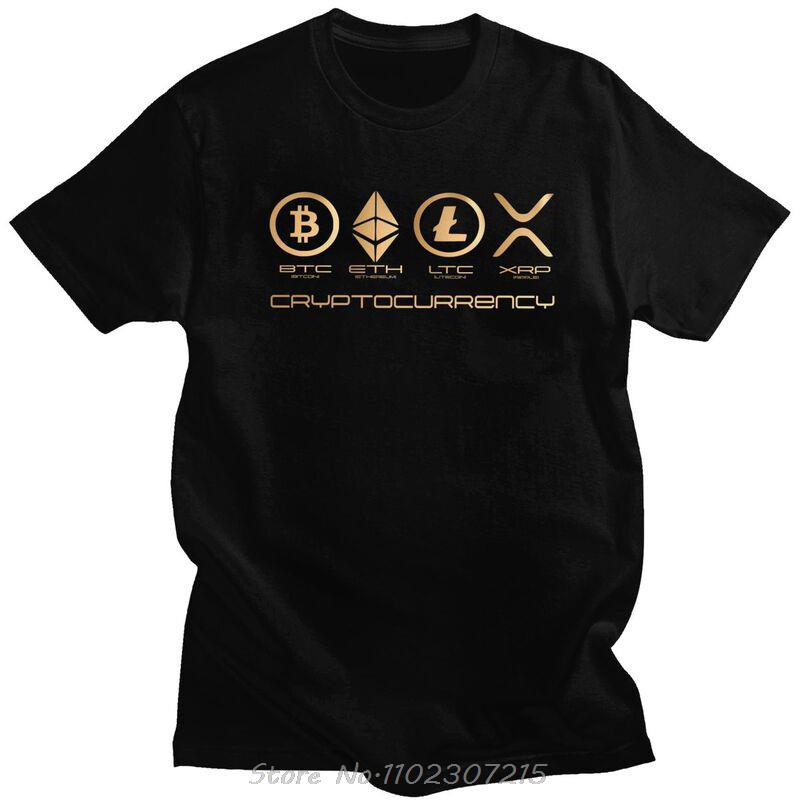 Ripple Xrp T Shirts Men Bitcoin Crypto Cryptocurrency Tshirt Streetwear Tee Pure Tshirt