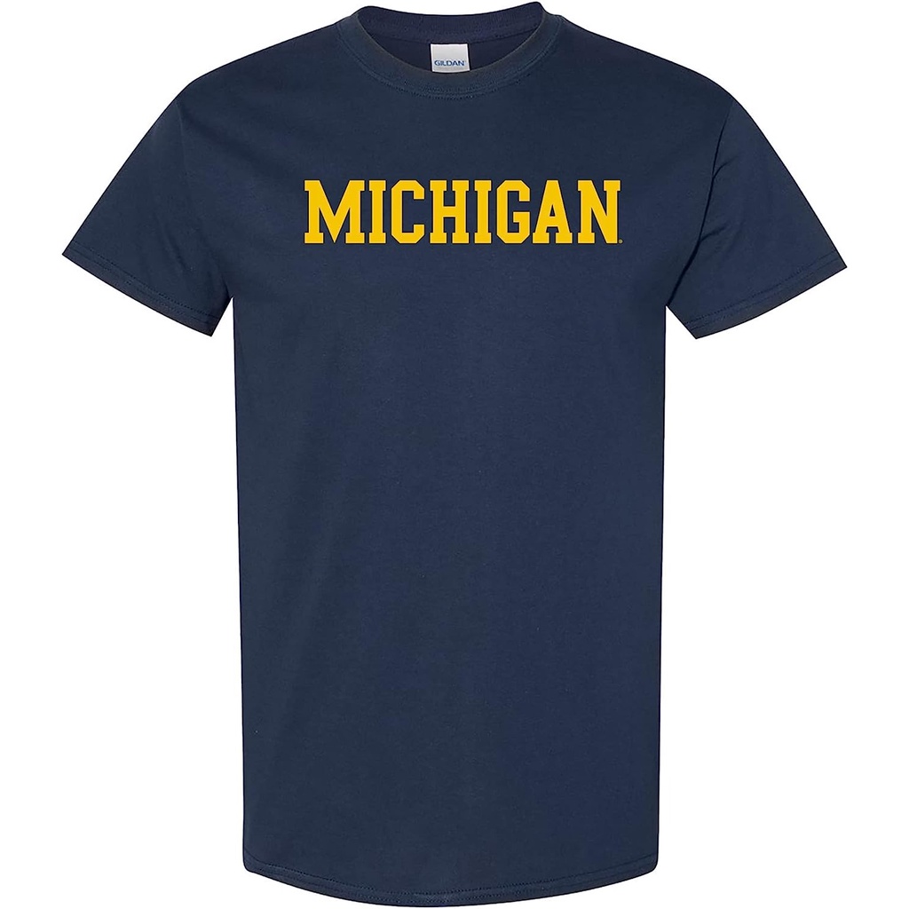 Ncaa Michigan Wolverines Basic Block Team Color College University T