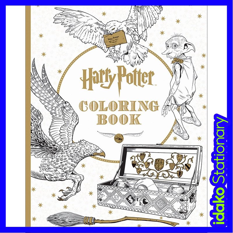 Harry Potter Coloring Book English Version Harry Potter Coloring Book Graffiti Painting Book School of Magic Merchandise Graduation Gift NH009