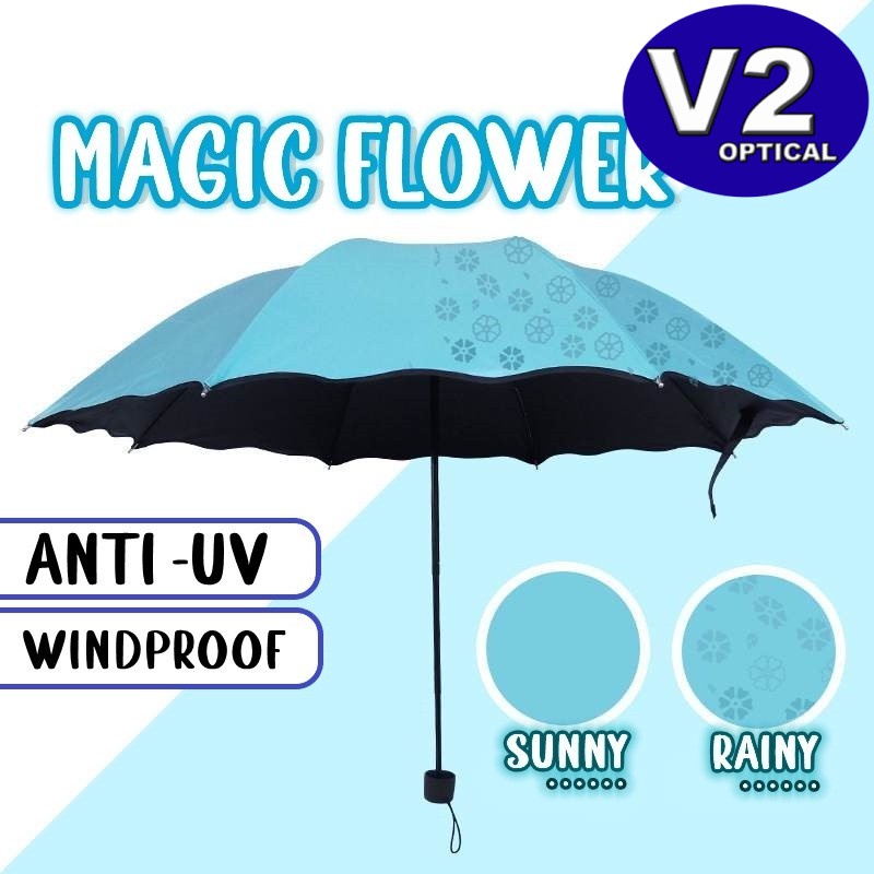 Portable Anti-UV Magic Flower Umbrella Creative Sun Rain Windproof Travel Beach High Quality Sakura Blossom