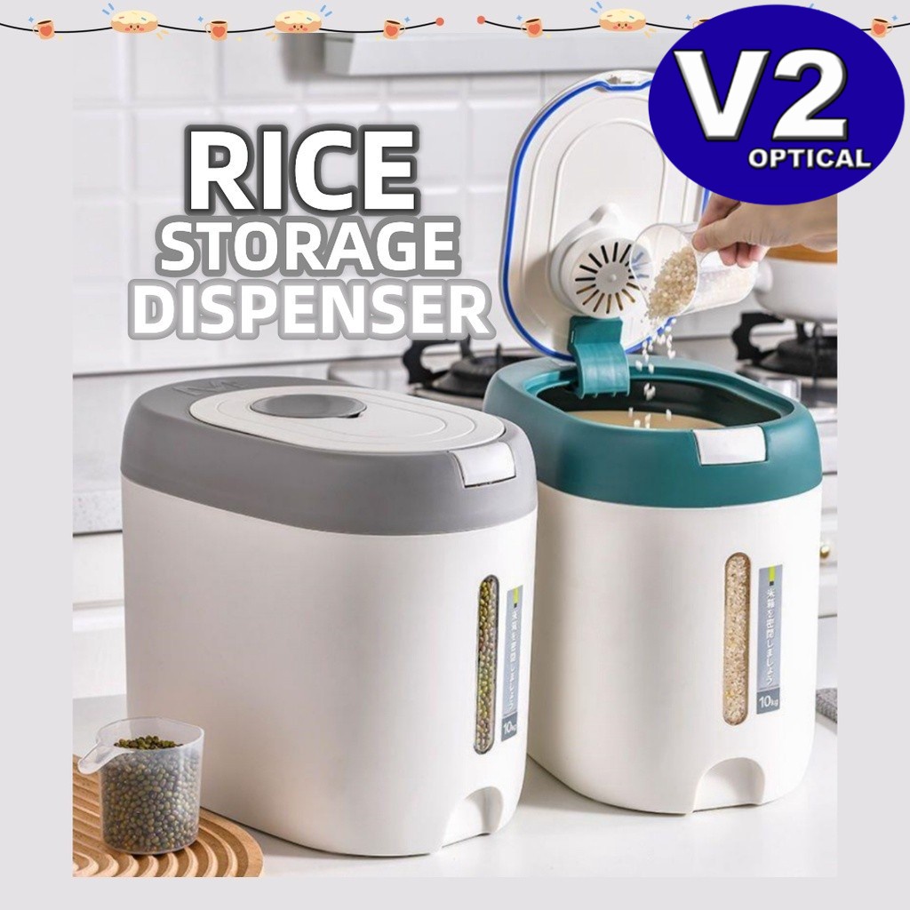 Rice Dispenser Bucket 5KG/10KG Keepers Container Household Storage Insect-proof Moisture-proof Sealed Dry Food Rice Box