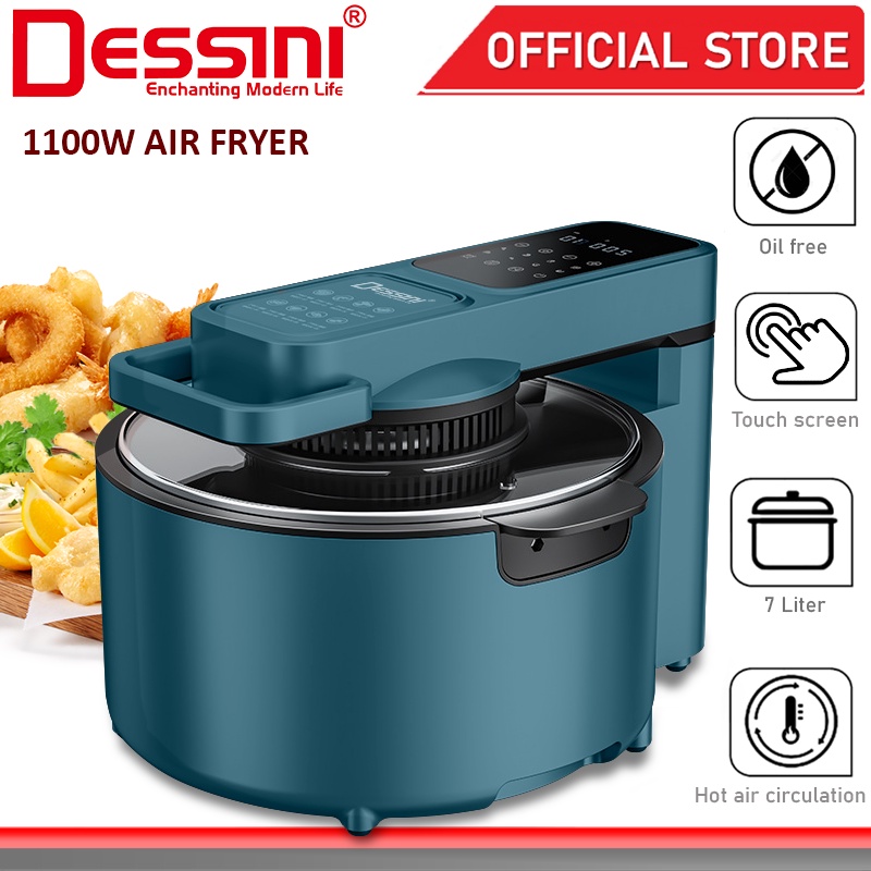 DESSINI ITALY AF-7001 Electric Oven Convection Air Fryer Oil Free Grill Toaster Roaster Breakfast Machine Ketuhar (7L)