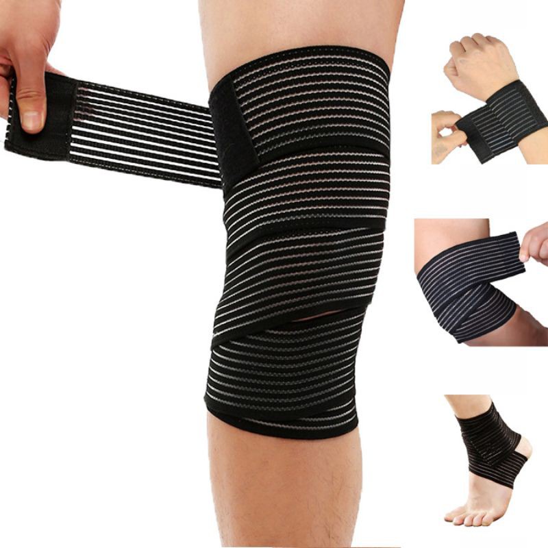Elastic Bandage Ankle Belt Wrist Strap Elbow Wrap Knee Protector Straps for Sports Support