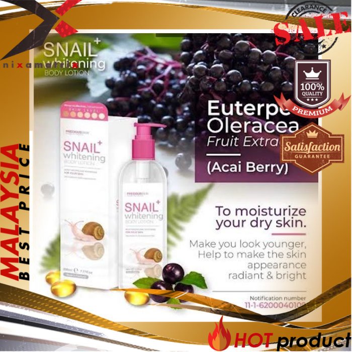 💢NEW ARRIVAL💢 Snail Whitening Body Lotion by Precious Skin - 230ml (Krim Pemutih)