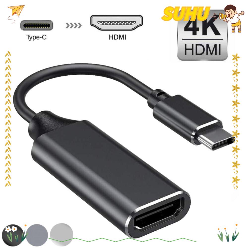 SUHU USB C to HDMI Adapter, Type C to Female HDMI Type C to HDMI Cable, Durable Aluminium Netflix Pure Copper Core HTV Cable for Netflix