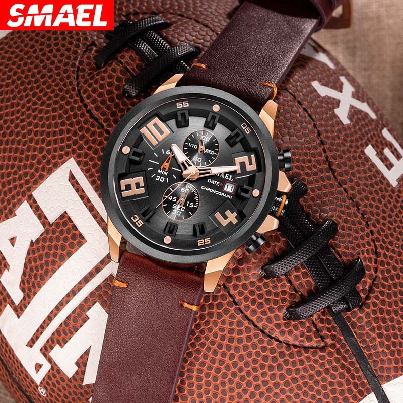 Smael Simer Men's Waterproof and Casual Business quartz complex multifunctional simple watch Cross -border hot sale