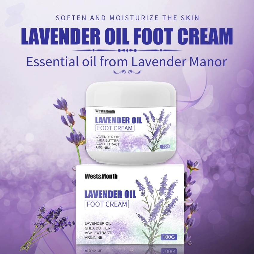 Versatile Purpose Lavender Oil Hand Foot Repair Cream Whitening Brightening Moisturizing Hydrating Soothing Damaged S... - Image 5