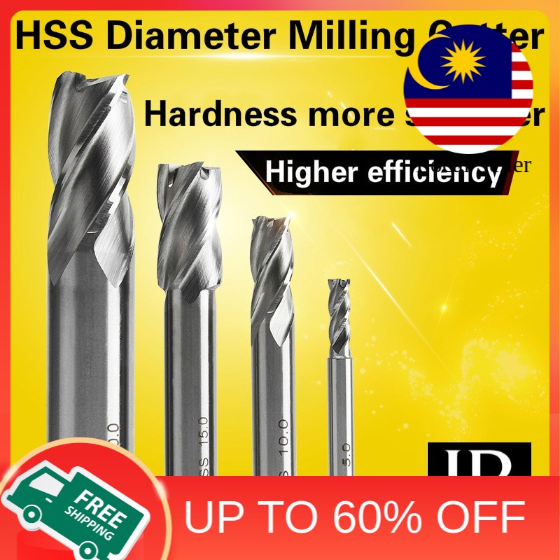 DIY Build 1pcs Carbide End Mill HSS 3mm-20mm Diameter Milling Cutter Bit Set CNC Tools Hardware Workshop - Image 2