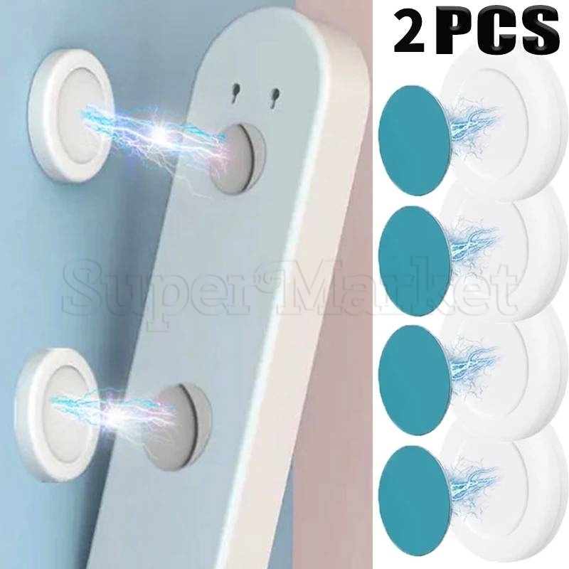 2Set Anti-Lost Organizer Hooks Punch-free Home Organizer Hook Shelf Wall Mount Strong Magnet Holder Remote Control Storage Holder