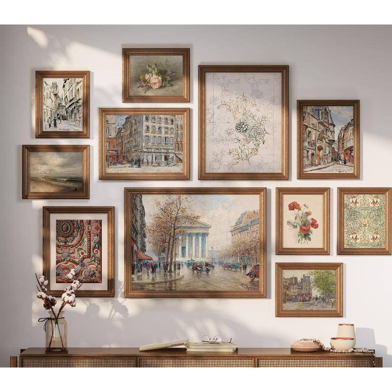 Vintage Gallery French Country Wall Art canvas painting posters | Antique European Decor A15-026