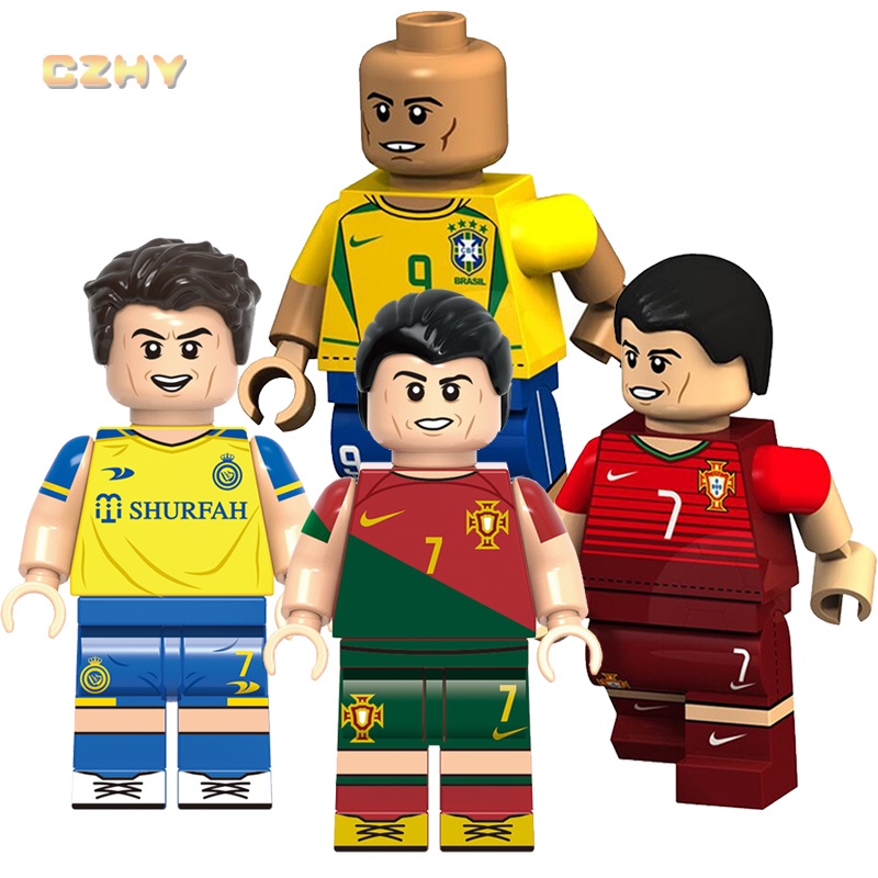 CR7 Cristiano Ronaldo Football Star Mini Building Block Figures for Children Toys