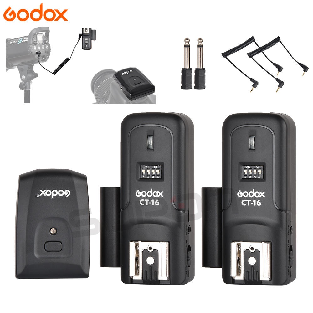 Durable Quality Godox CT-16 16 Channels Wireless Radio Flash Trigger Transmitter + Receiver Set Canon Nikon Studio Sp... - Image 4