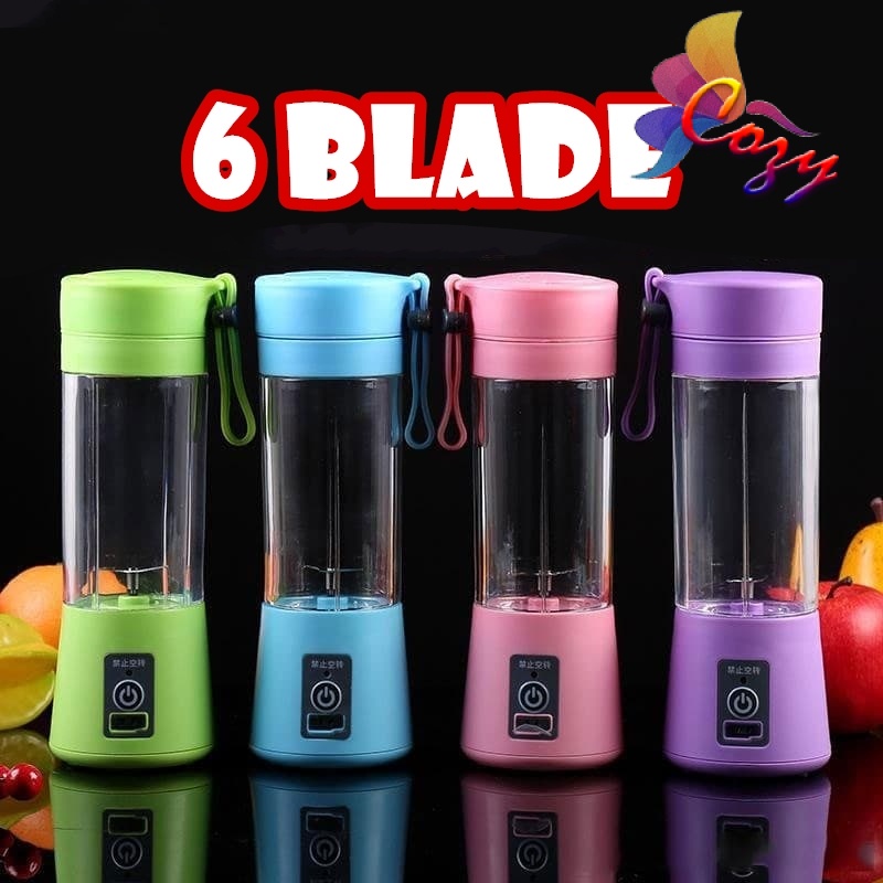 USB Portable Electric Juice Blender Fruit Juicer Cup Bottle Mixer Rechargeable