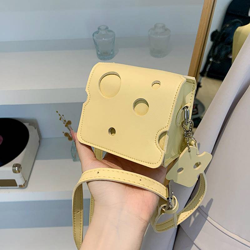 New Earphone Bag Women Fashionable Fashion Niche French Cute Mini Bag Messenger Bag Cheese Bag Women Lightweight Bag Women