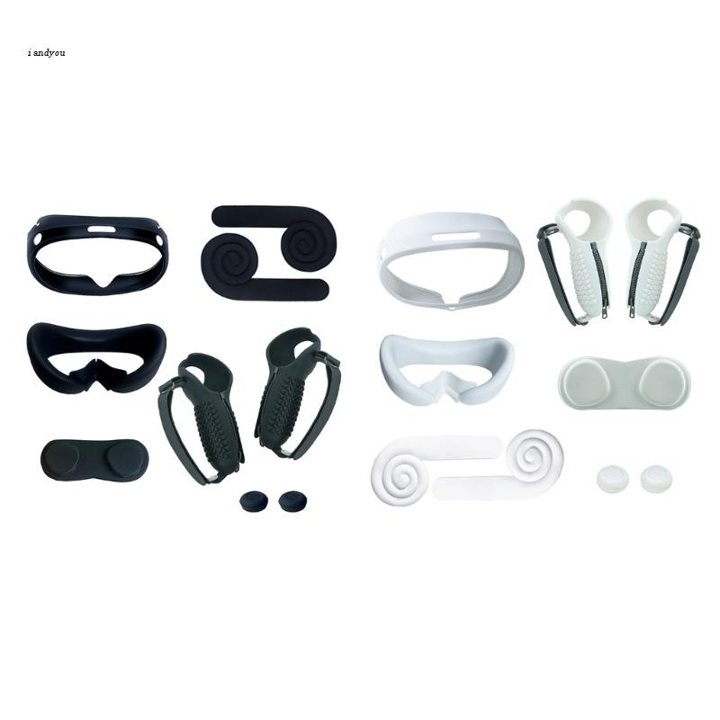 ✿ Silicone Cover Set Rocker Cover Headband for Pico 4 Headset VR Decompression Belt Virtual Reality Headset Accessories