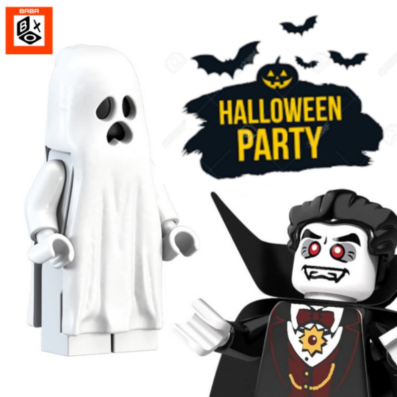 Halloween bricks vampire ghost figure figurines toys character play set for kids collectible items toy