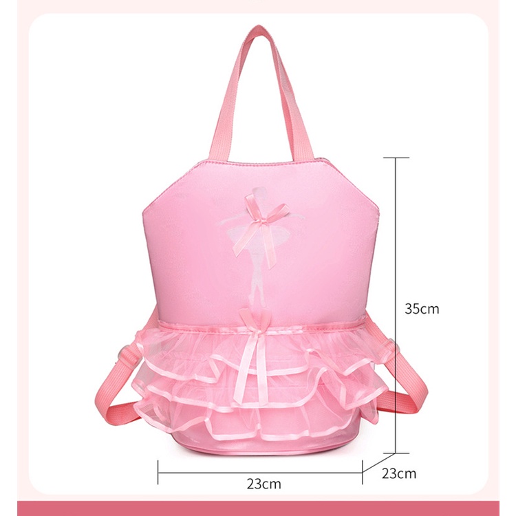 2023 New Online Red Dance Bag Children's Backpack Dance Backpack Latin Ballet Schoolbag Cute Girls' Princess Dance Backpacks