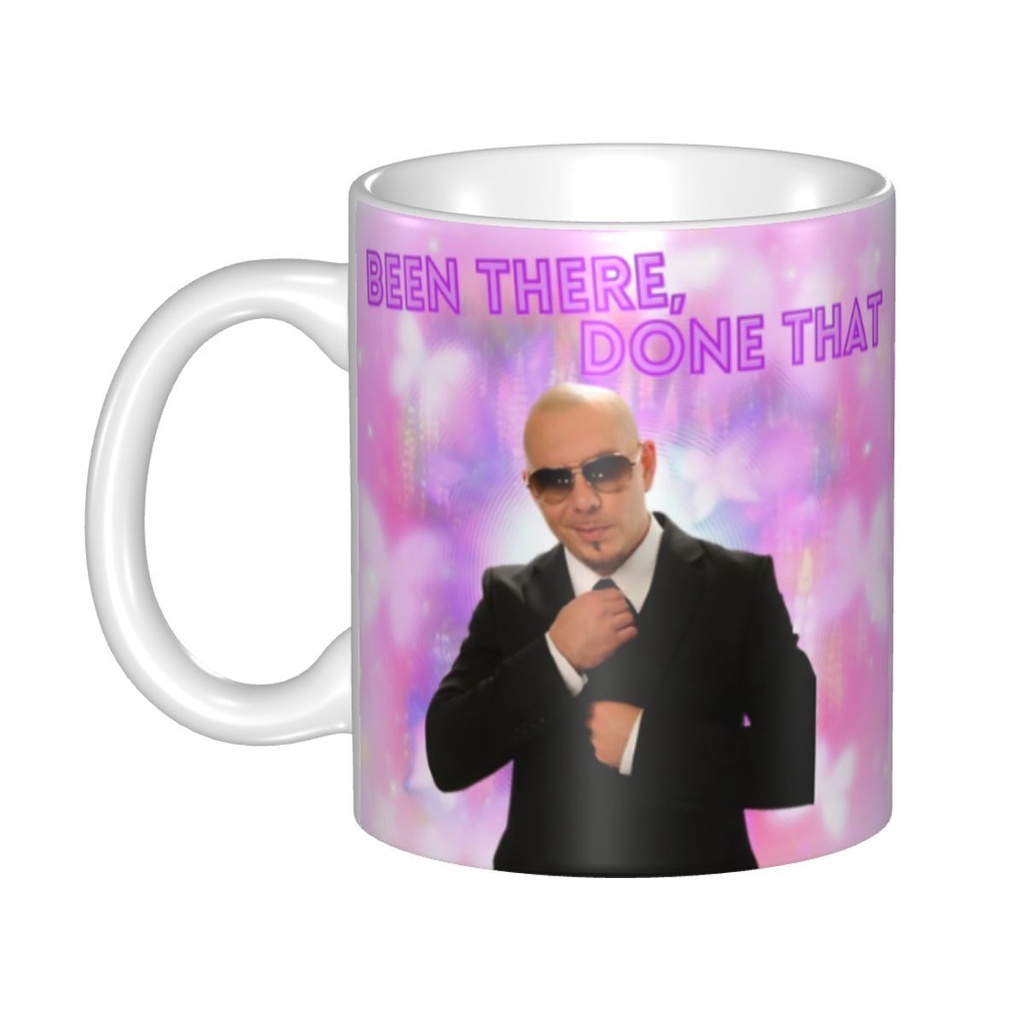 Mr World Pitbull Mug Customized American Rapper Singer Coffee Ceramic Mug Cup Creative Present