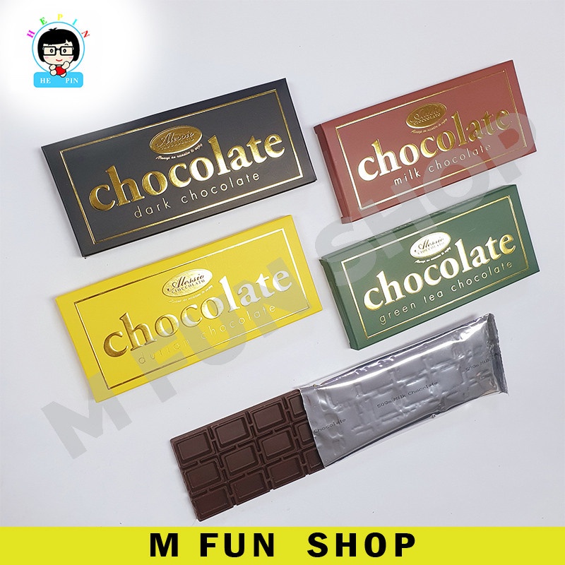 Halal Premium Alessio Cioccolato Chocolate Bar (Dark Chocolate / Milk / Green Tea / Durian Chocolate) 45g