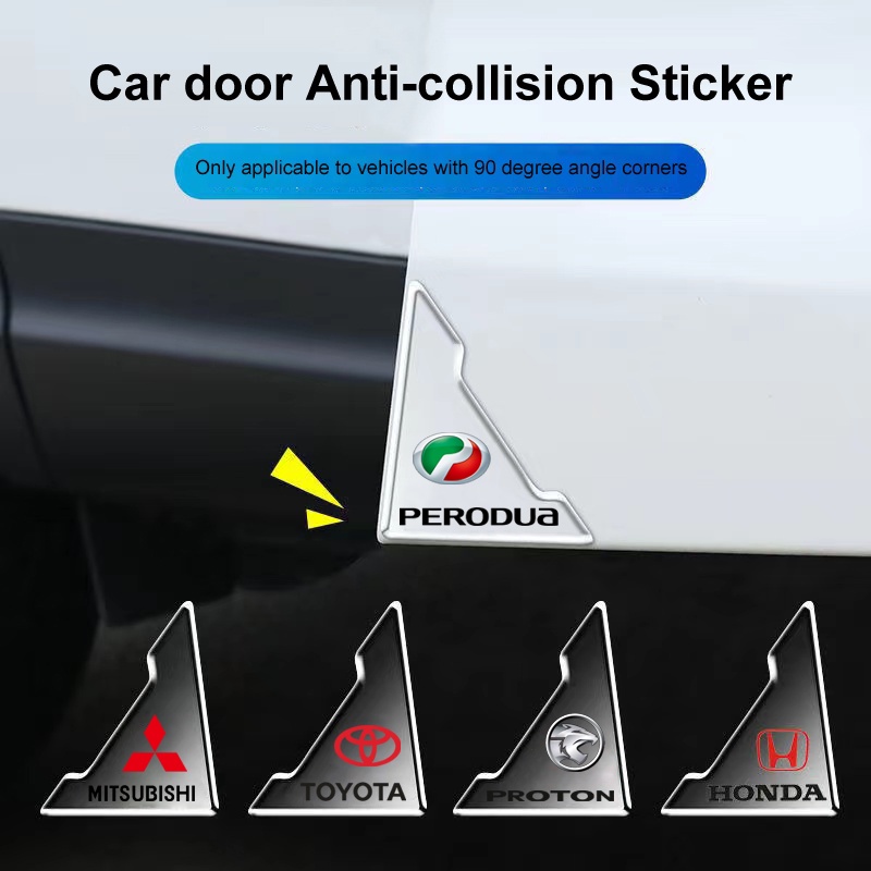 4 pieces Car Transparent Door Corner Protector Anti-collision Sticke Cover Bumper Crash Scratch Protector Auto Care Decor Strip