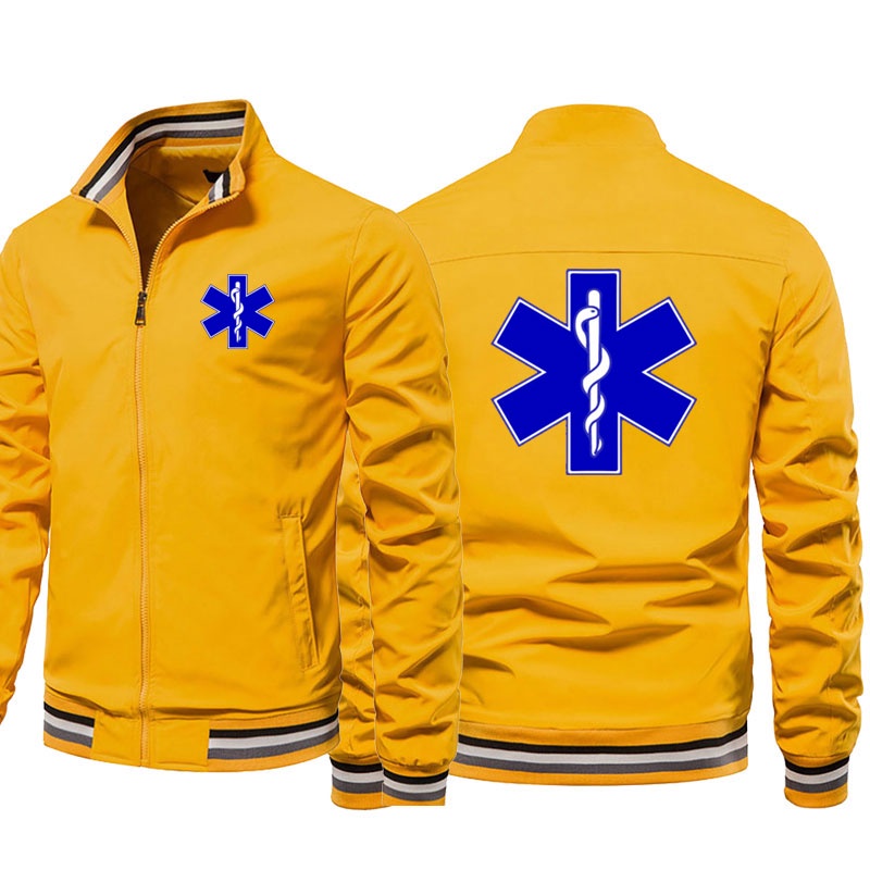 Random Men's Jacket Anti-Wind Types EMT Emergency Ambulance Clothed Clothed Pilot Training Clothed Bicycle Suite Size Plus