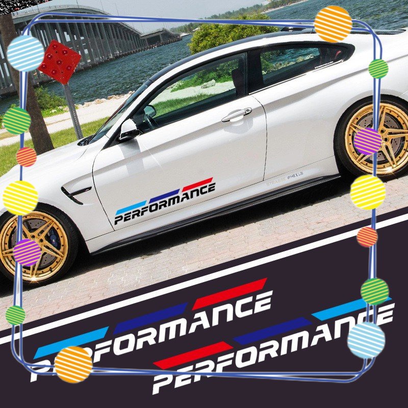 2pcs Car Body Sticker Car Badge Emblem Decoration Decal Car Styling for BMW M3 M5 M6 X1 X3 X5 E34 E39 E36 E60 E90 E46 F3