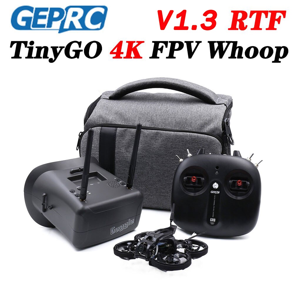 [Spotspecial Price]GEPRC TinyGO 4K V1.3 FPV Whoop RTF Drone WITH Caddx Loris 4K 60fps RC FPV Professional Quadcopter Combo Suitable For Beginners