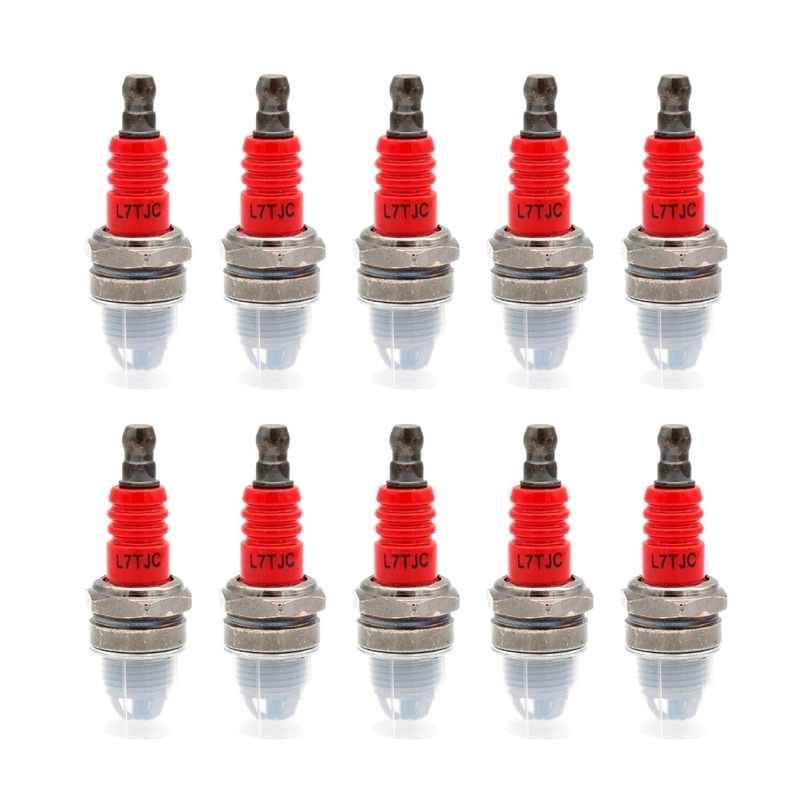 Premium Multi 10 Pieces L7TJC Spark Plug Gasoline Chainsaw Brush Cutter - Image 3