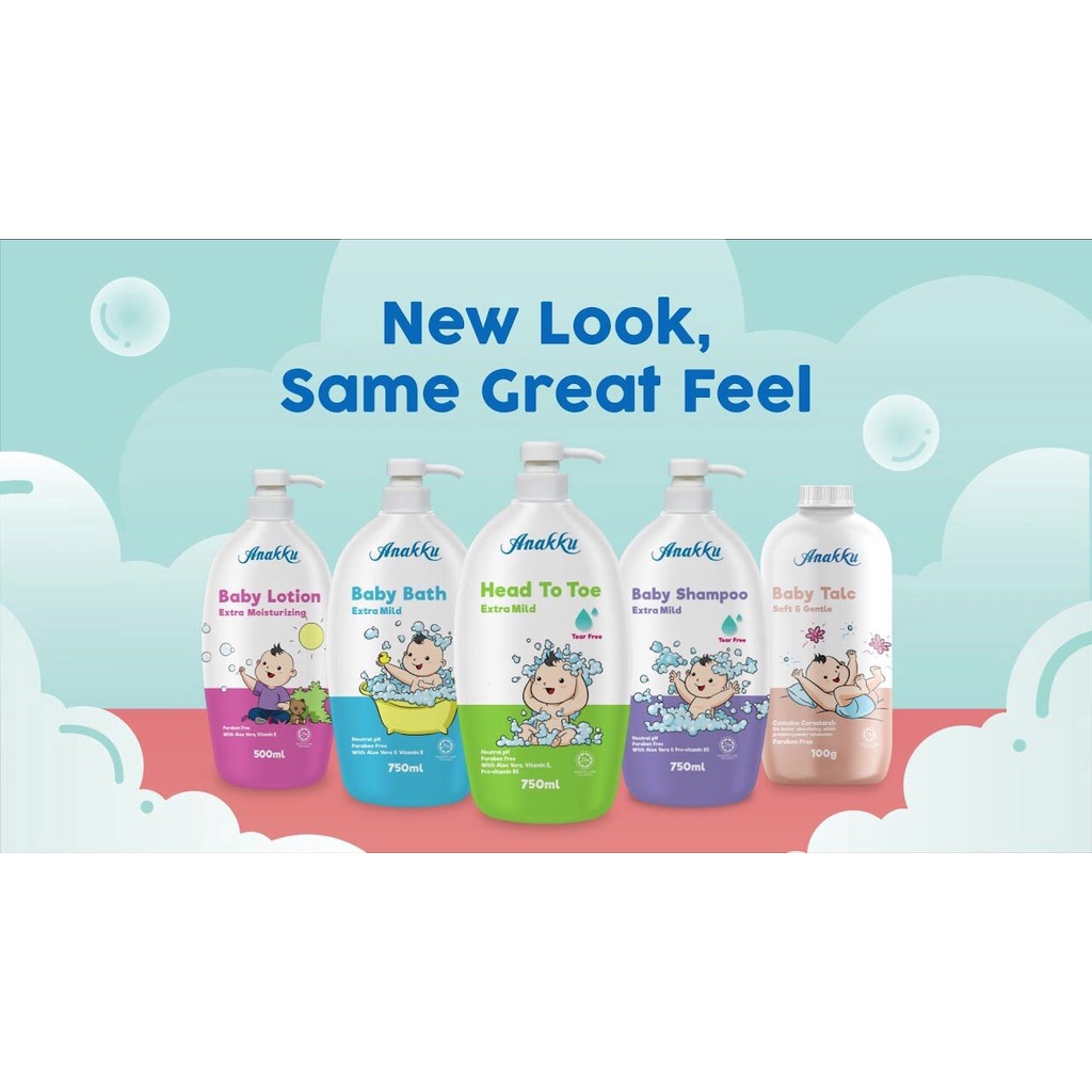 Anakku Baby Bath / Shampoo / Head To Toe / Lotion / Yogurt Baby Wash