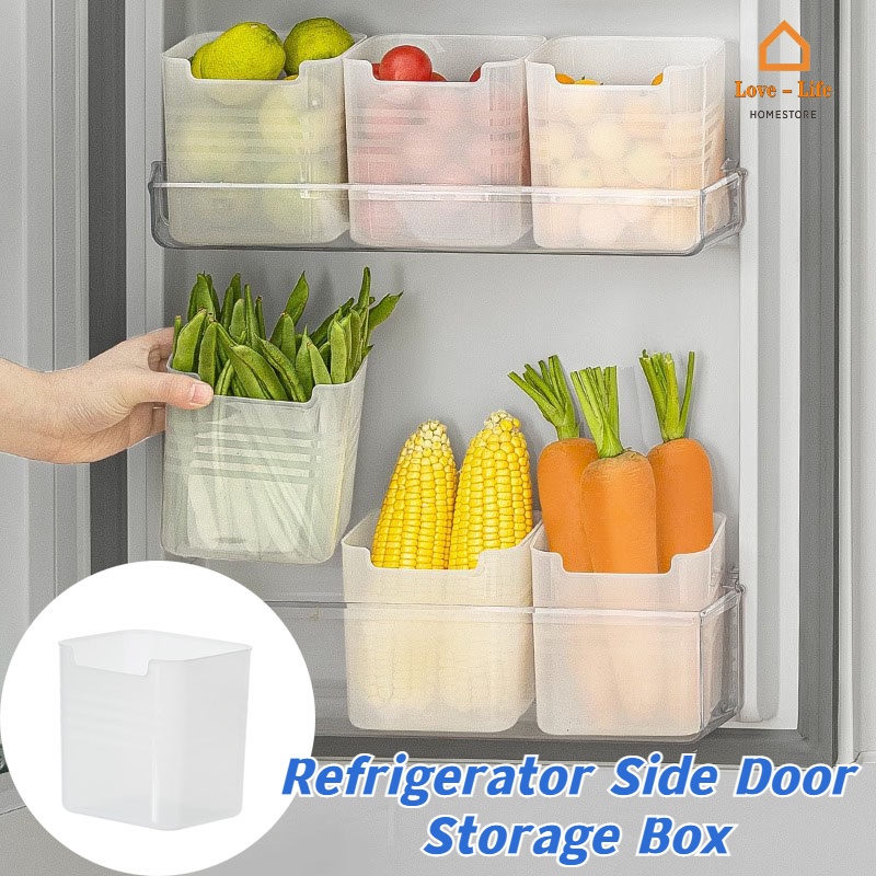 Creative Refrigerator Food Organizer Containers/ Fridge Side Door Vegetable Fruit Spice Storage Box Kitchen Accessories