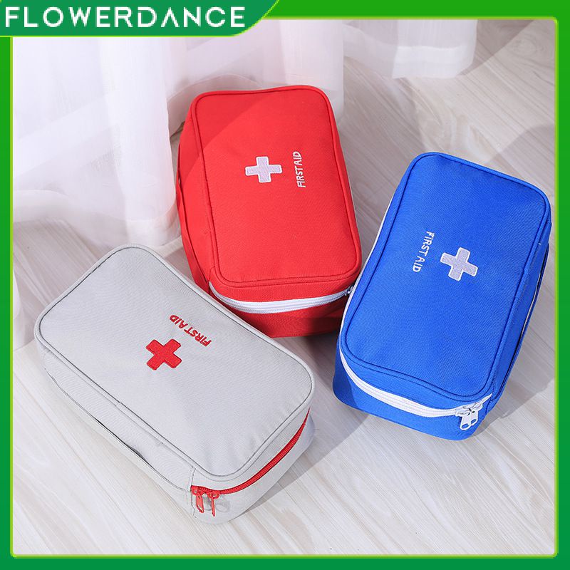 Travel Portable First Aid Kit Take Charge Receive Package Storage Bag Medical Storage Kit First Aid Medicine Anti-epidem Drug Sundries Collection Kit flower