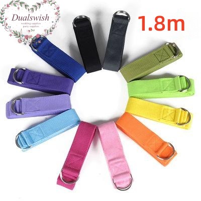 Dualswish Yoga Stretching Belt Fitness Resistance Belt Exercise Pilates Yoga Belt Auxiliary Belt