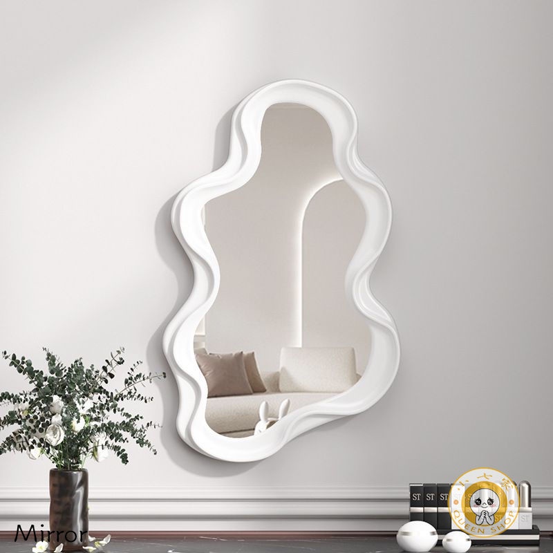 Shaped Simple Fitting Mirror Creative Wall Hanging Mirror Bedroom Nordic Style Hanging Makeup Mirror Portable Table Vanity Mirror