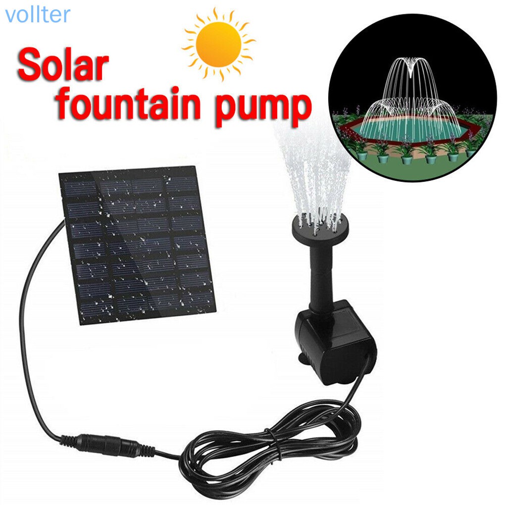Purpose Multi 180L/H Aquarium Solar Powered Panel Water Pump Pond Pool Fish Fountain Garden Air Taman - Image 5