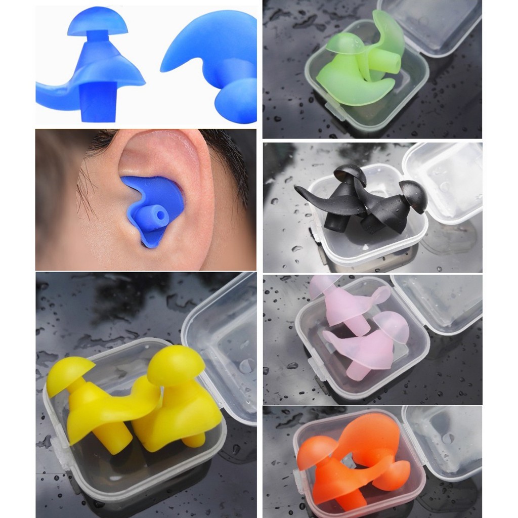 Experience Tranquility: 1 Pair of Soft Anti-Noise Ear Plugs Earbuds for Serene Swimming and Restful Sleep