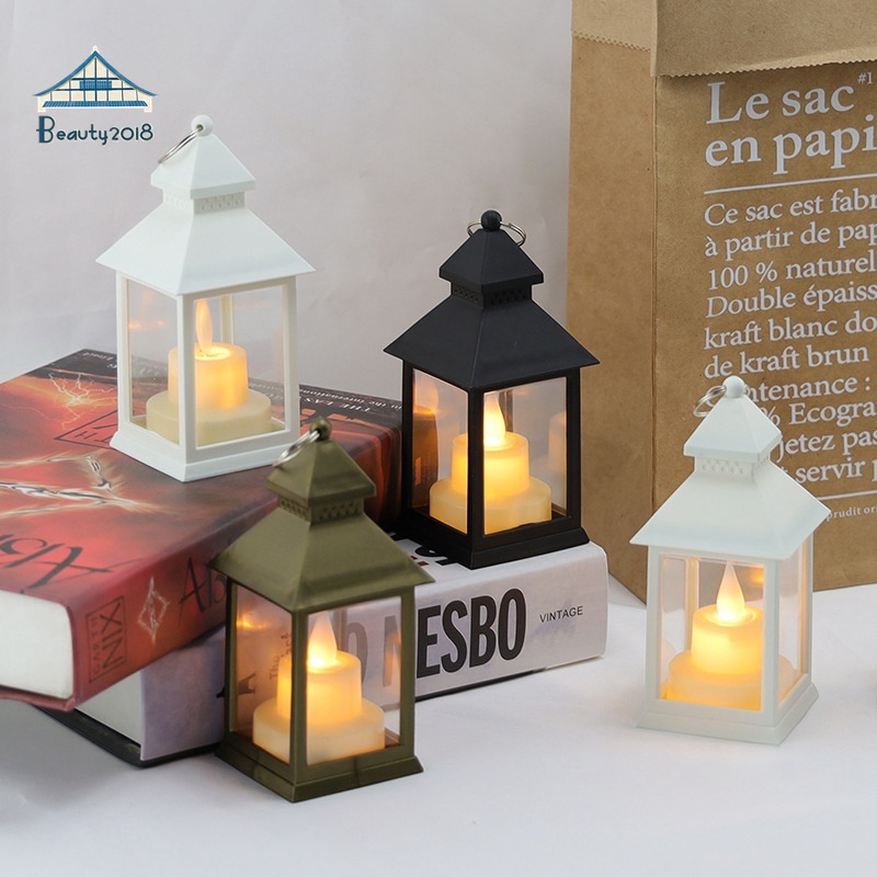 Nordic Night Light lampu raya Retro Candlestick Lamp LED Lantern Light Photo Props Raya Desktop Decor