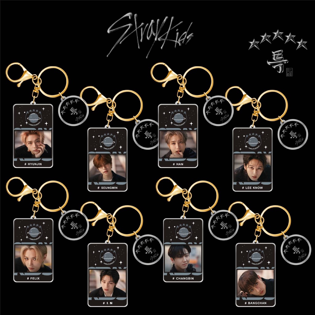 SQ2 StrayKids acrylic keychain 5-STAR bag accessories Bang Chan Lee Know Seo Chang-Bin IN FELIX HAN SEUNG MIN HYUNJIN