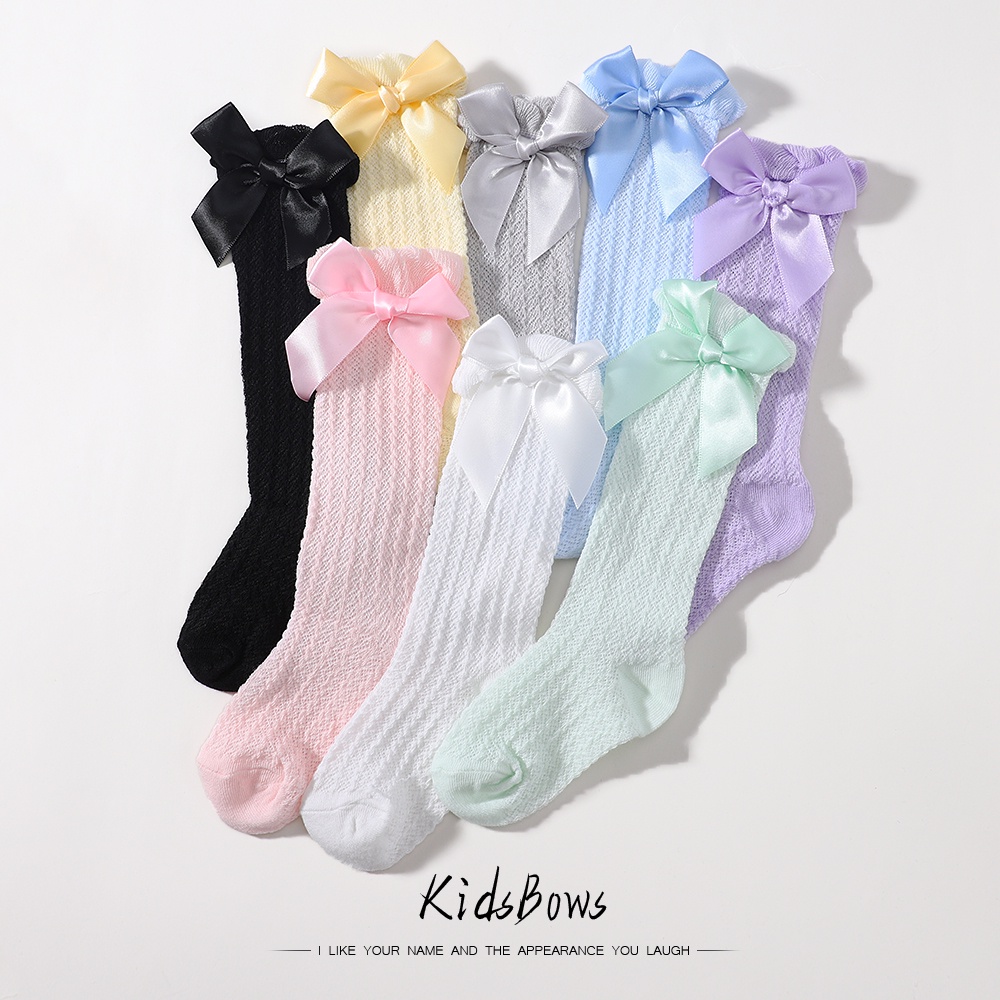 0-3 Year Newborn Sock for Baby Girls Long Canister Overknee High Socks Kids Infant Toddler Solid Color Anti Mosquito Stockings