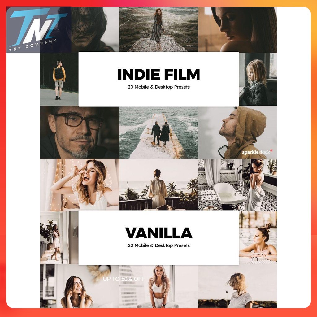 20 Vanilla Lightroom Presets & LUTs+20 Indie Film Lightroom Presets & LUTs [download]