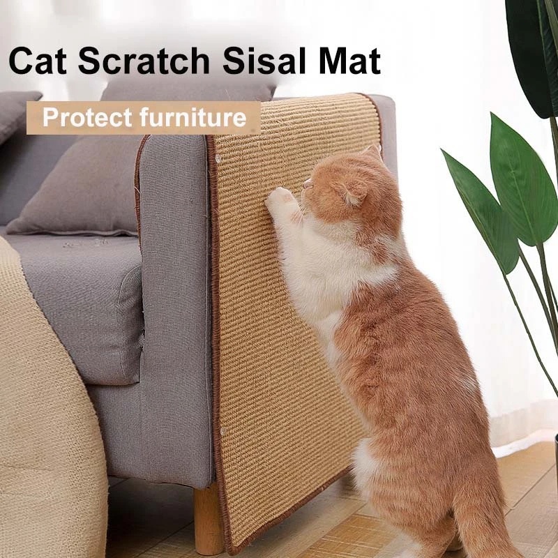 Cat Scratching Mat Cat Scratch Sofa Protector Cat Pad Cat Tree Scratcher Pet Scratching Mat Tikar Penggaruk Kucing Random Color