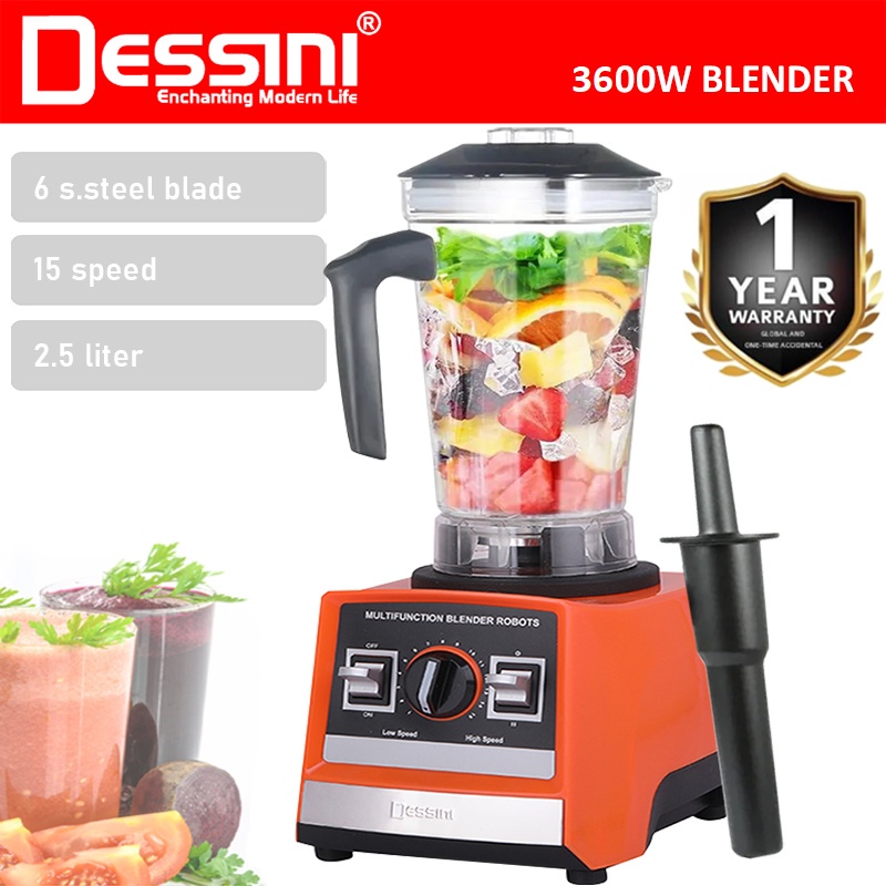 DESSINI ITALY 2.5L Stainless Steel Blender Grinder Mixer Juicer Extractor Food Processor Smoothie Ice Crusher / Pengisar