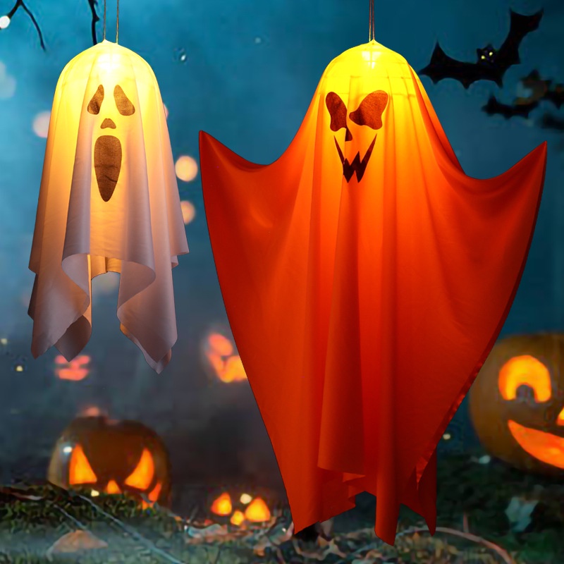 Halloween Hanging Candle Light Ghost Halloween Hanging Decoration