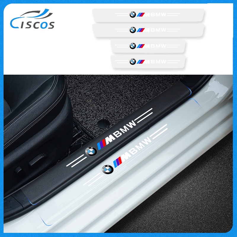 Ciscos 4PCS Transparent Car Door Sill Protector Car Threshold Strips Sticker Car Accessories For BMW F30 E60 F10 E90 E46 E36 G20 220I E39 X1 630I 1 4 X5 740LI M3 E30 M4 X4 X3 320I 2 6 7 M850I 730 735 X6 X6M 218I 730LI M5 Z4 330I 330E 530I